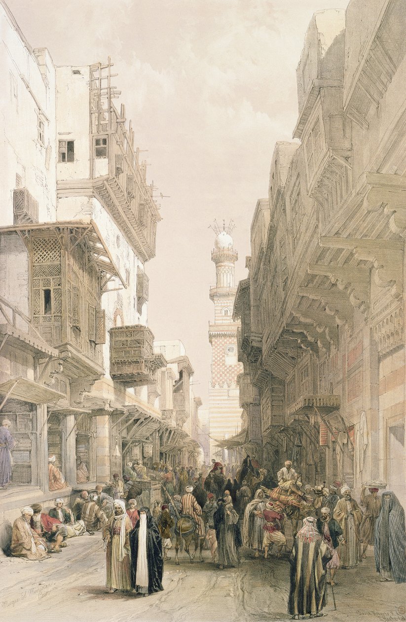 Moskén El Mooristan, Kairo, från Egypten och Nubia, Vol.3 av David Roberts