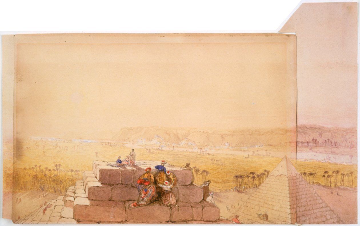 Pyramider, 1800-talet av David Roberts