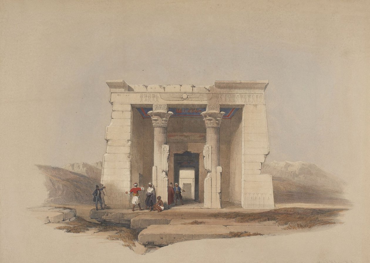 Dendurtemplet, Nubien av David Roberts