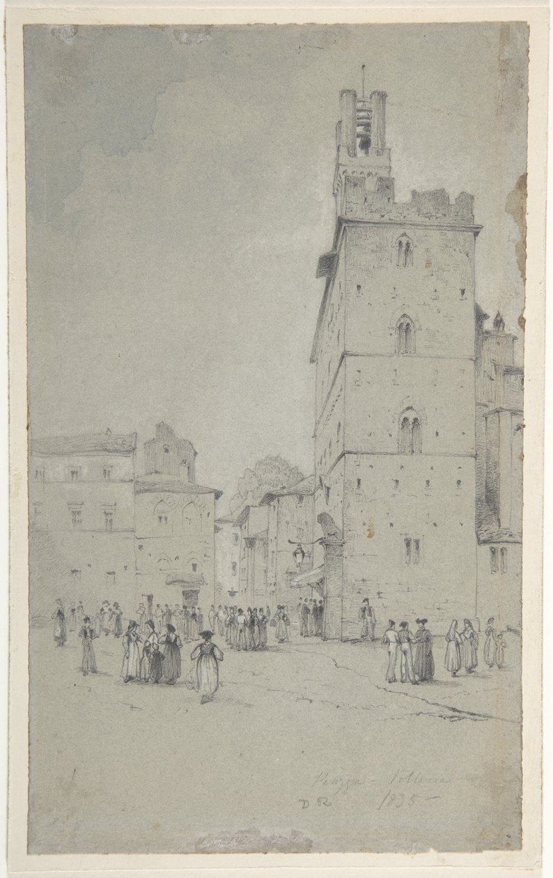 Palazzo dei Priori, Volterra av David Roberts