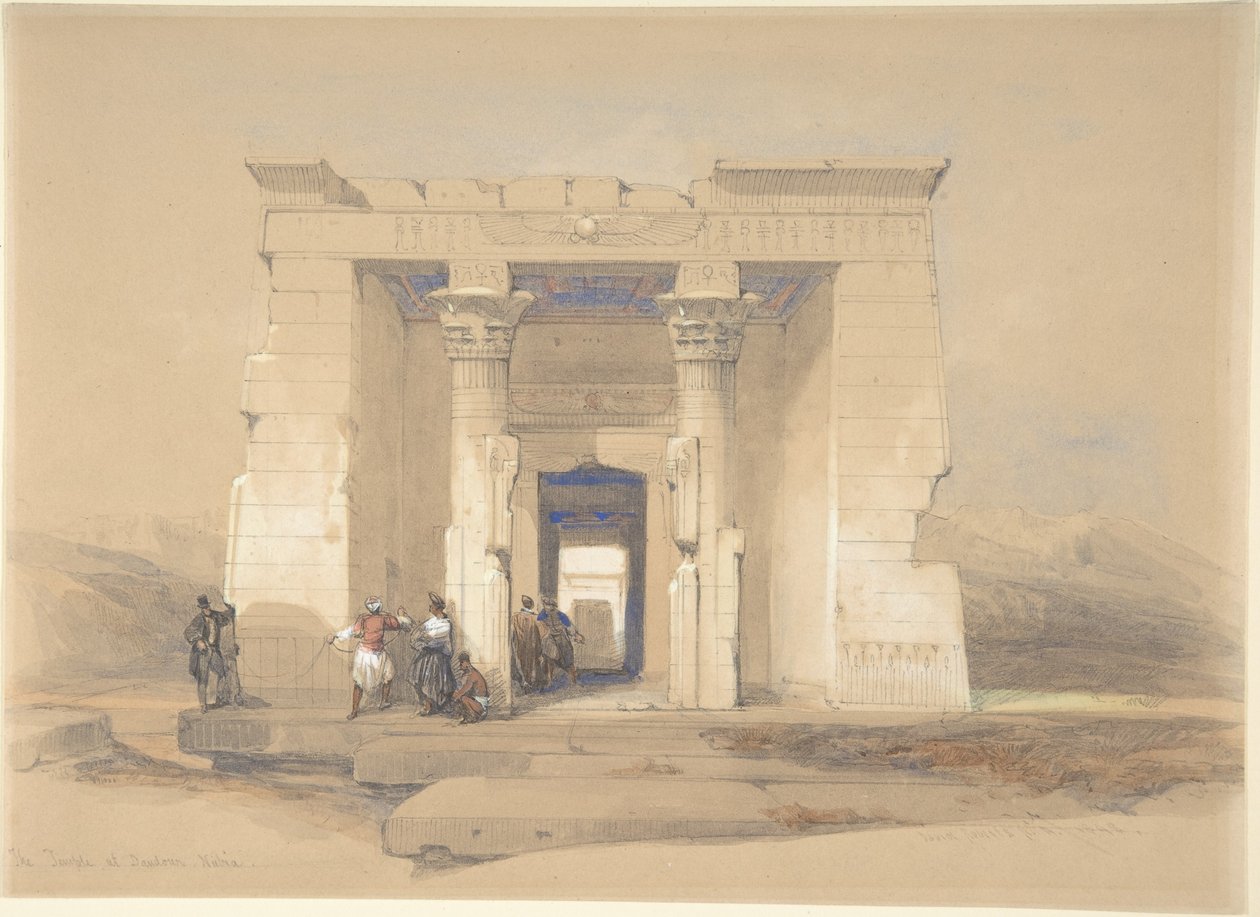Templet i Dendur, Nubien av David Roberts