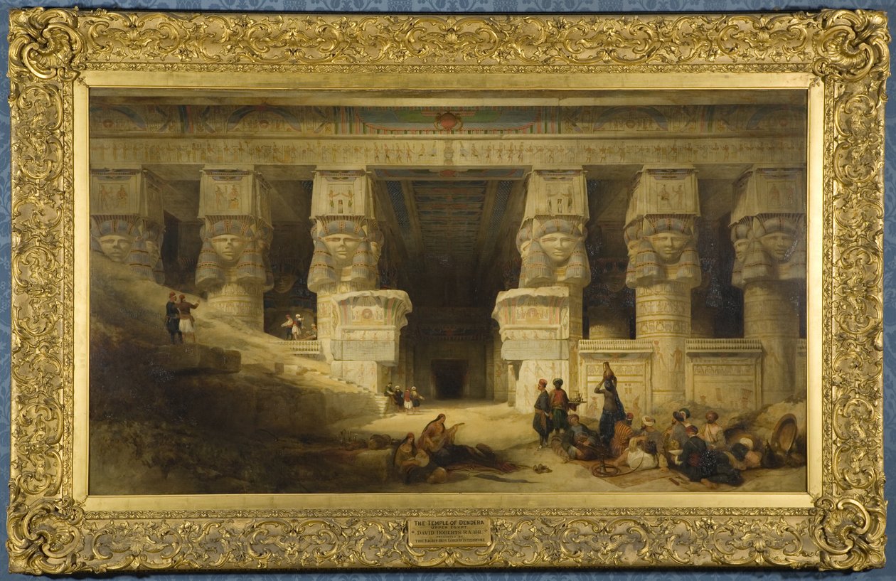 Templet i Dendera, övre Egypten av David Roberts