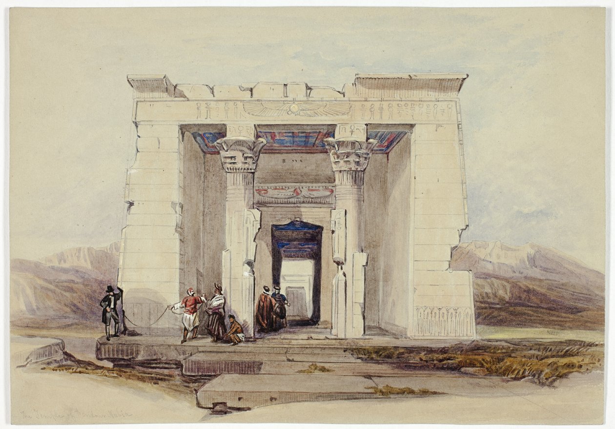 Temple of Dendur, Nubia (Dendorack, Övre Egypten) av David Roberts