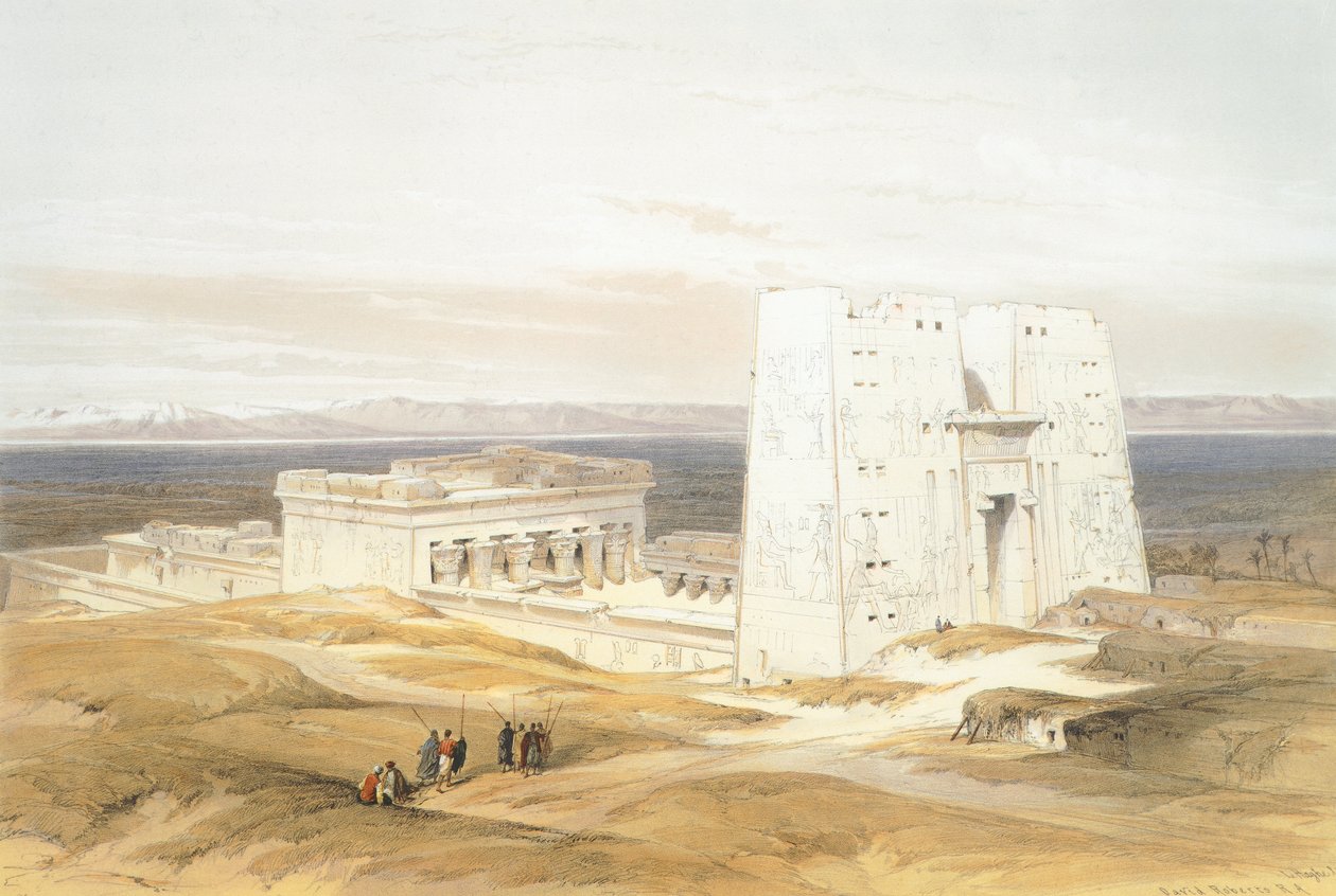 The Temple of Edfu, av David Roberts, gravyr av David Roberts
