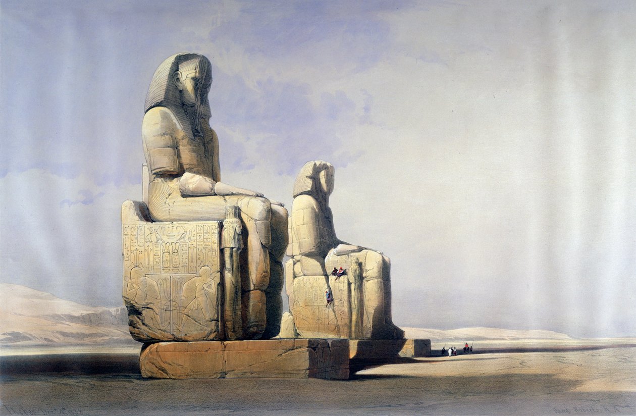 Thebe, 4 december 1838, 1800-talet av David Roberts