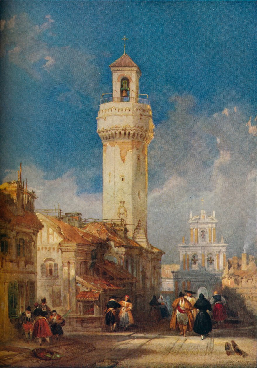 Tornet i kyrkan San Nicholas de la Villa, Cordova, 1834 av David Roberts