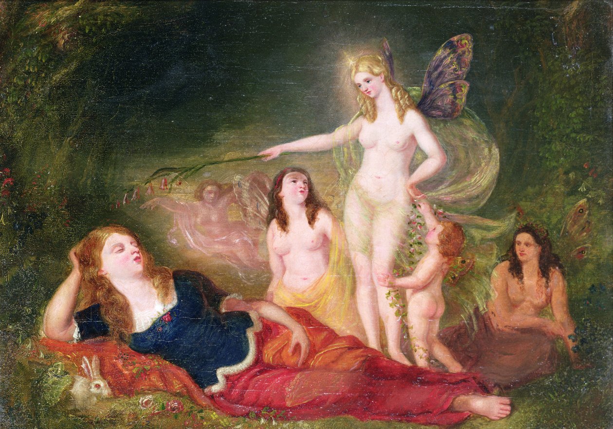 En midsommarnattsdröm, 1840 av David Scott