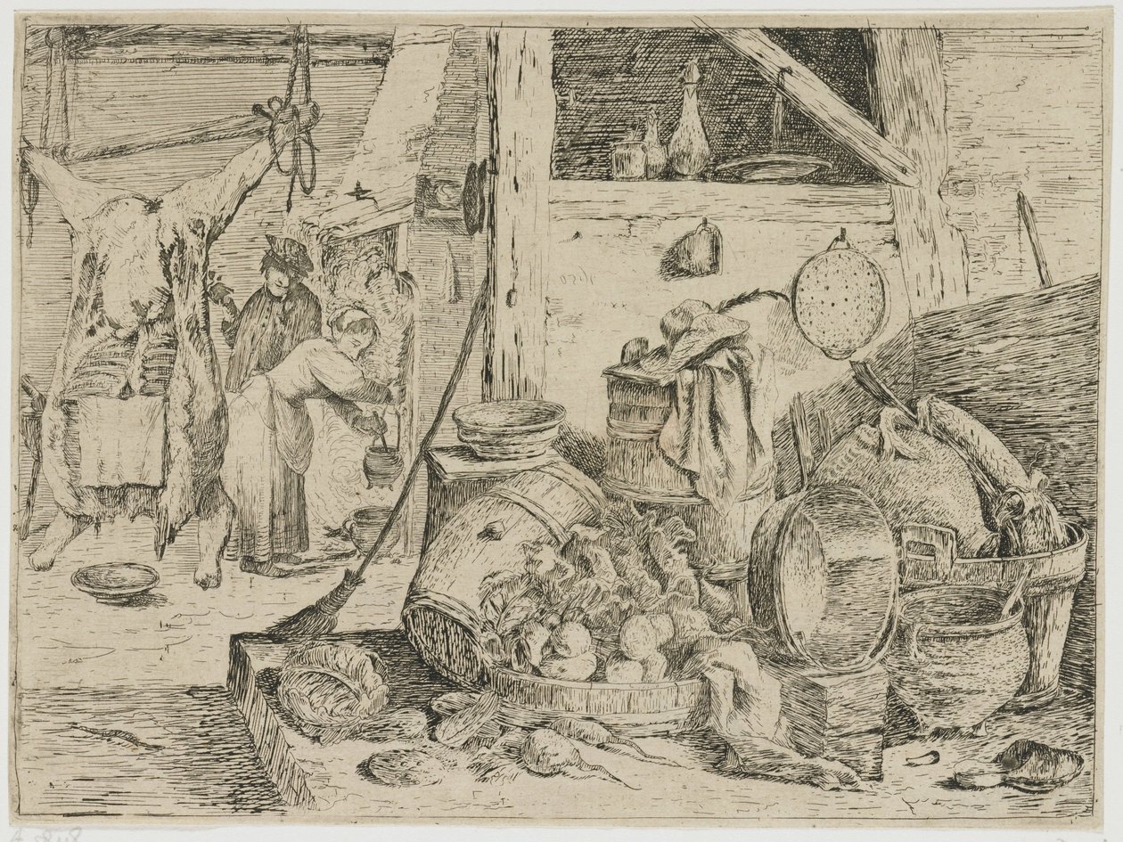 köksinredning av David Teniers (II) (attributed to)
