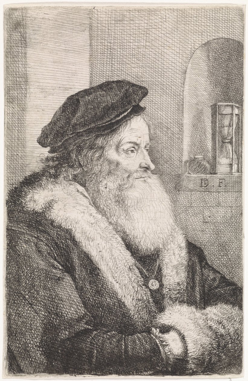 Gammal man med skägg av David Teniers (II)