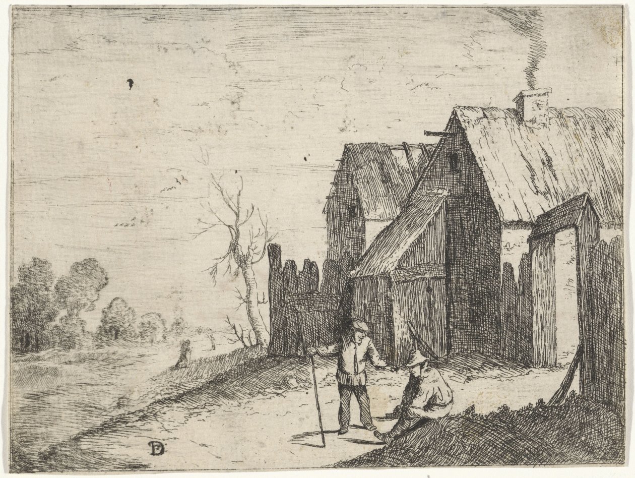 Två bönder i samtal av David Teniers (II)