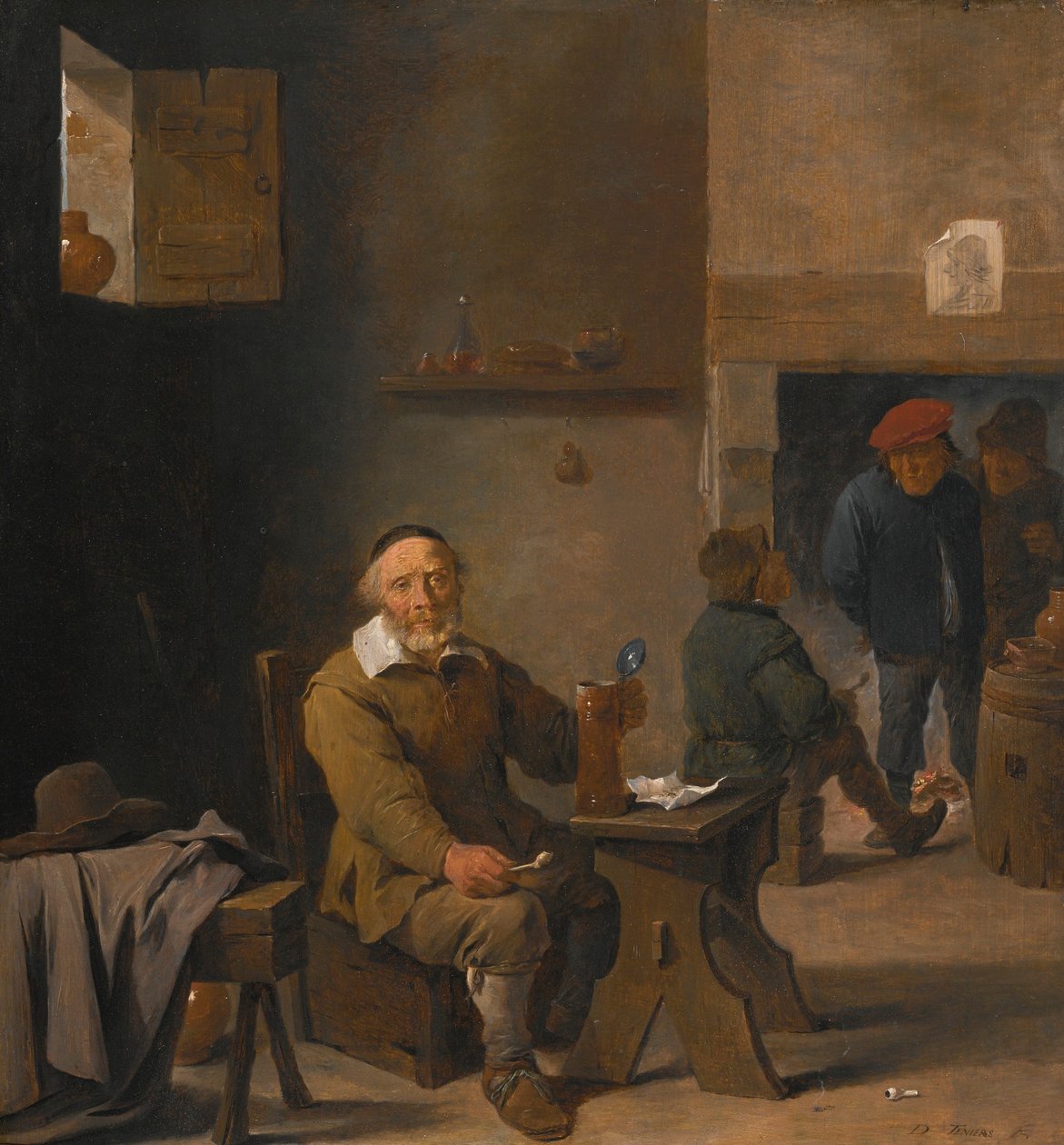 A Bönder på ett värdshus av David Teniers the Younger