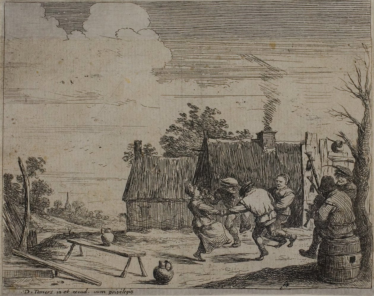 Cirkeldans av David Teniers the Younger