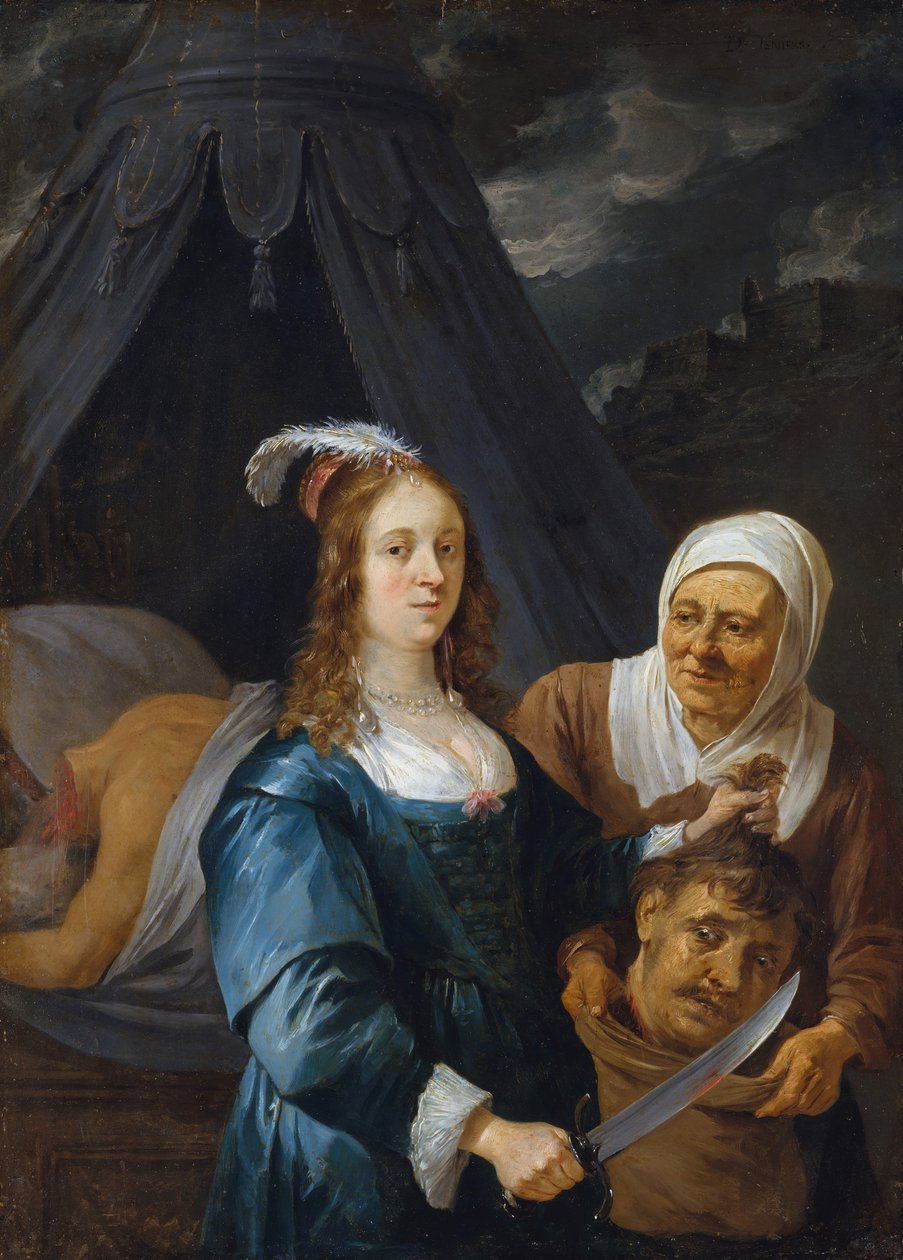 Judith med huvudet av Holofernes, 1650-talet. av David Teniers the Younger