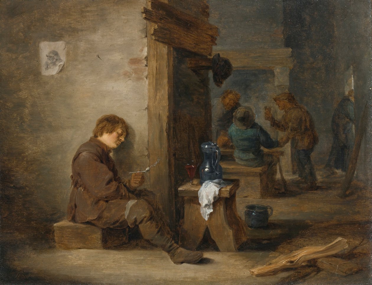 Bönder som röker och dricker av David Teniers the Younger
