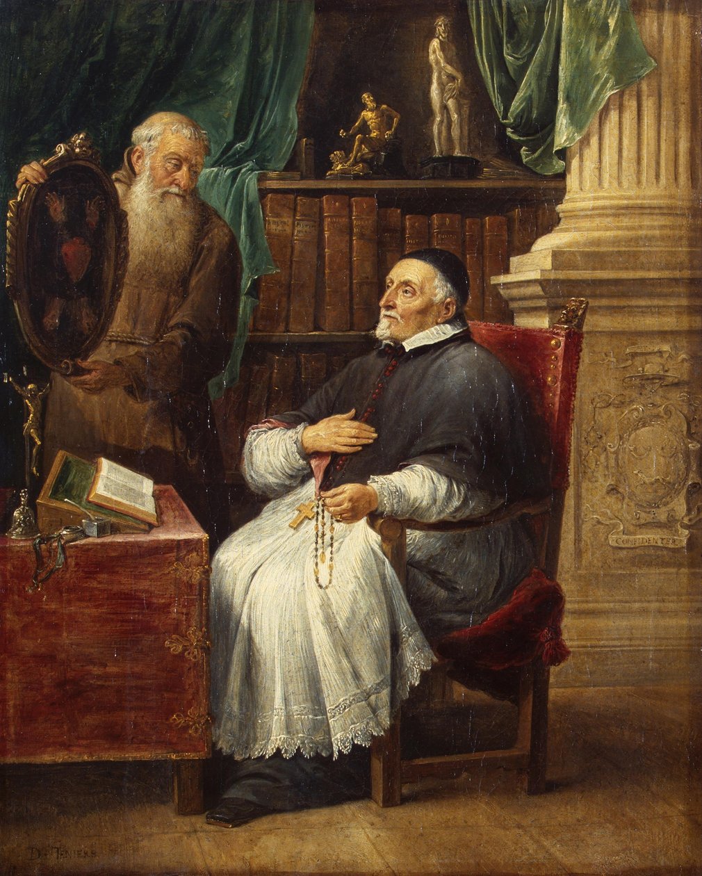 Porträtt av biskop Antonius Triest och hans bror Eugene, en kapucin av David Teniers the Younger
