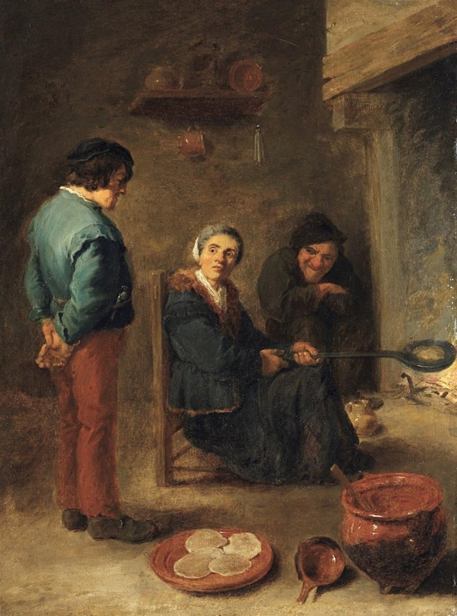 Pannkaksbagaren av David Teniers the Younger