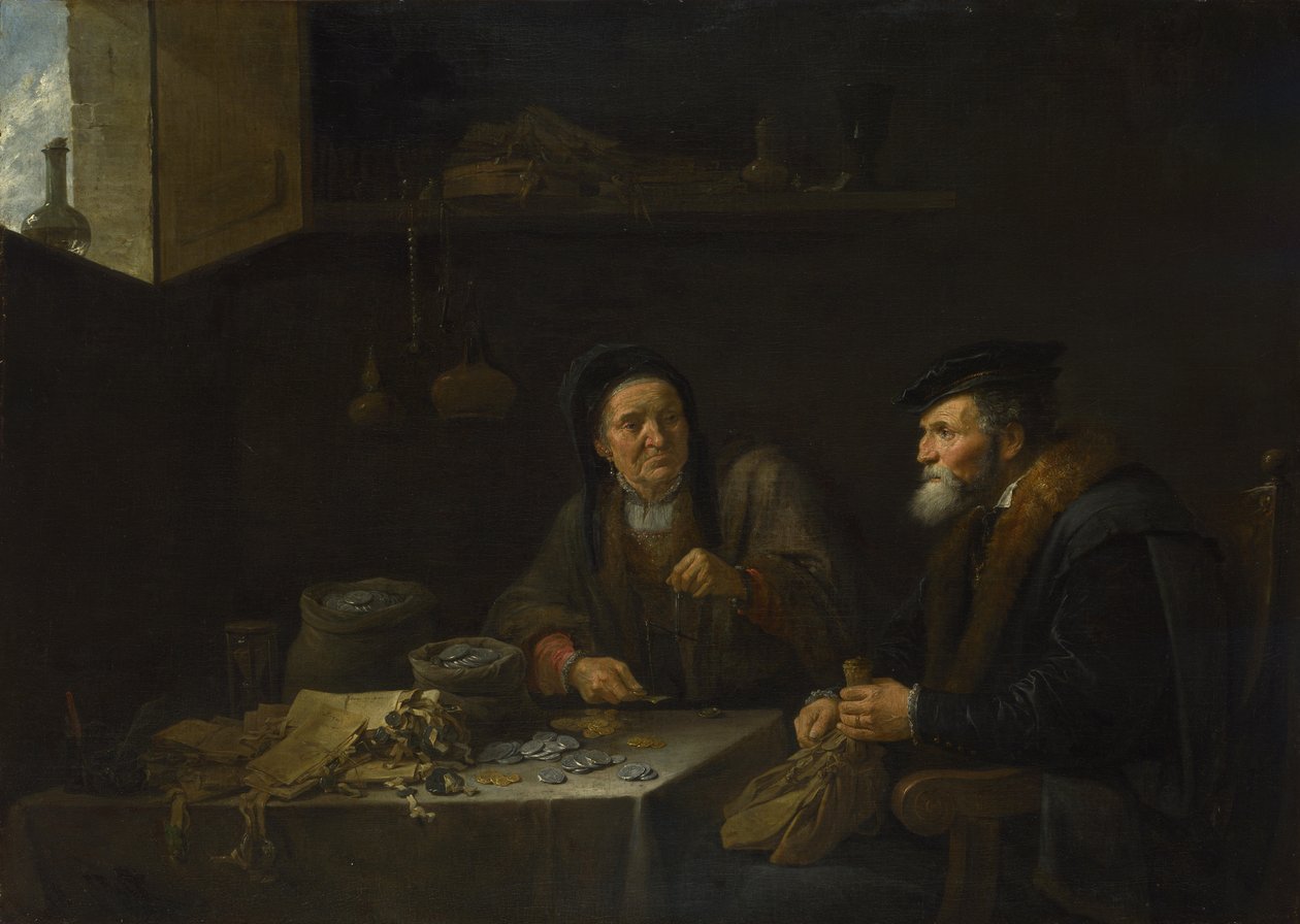 Liknelsen om den rika dåren, 1648 av David Teniers the Younger