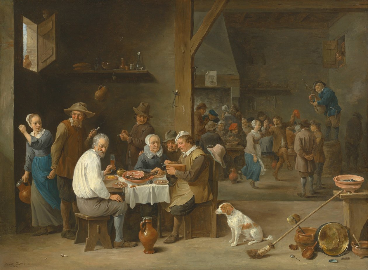 Skinkmiddagen av David Teniers the Younger