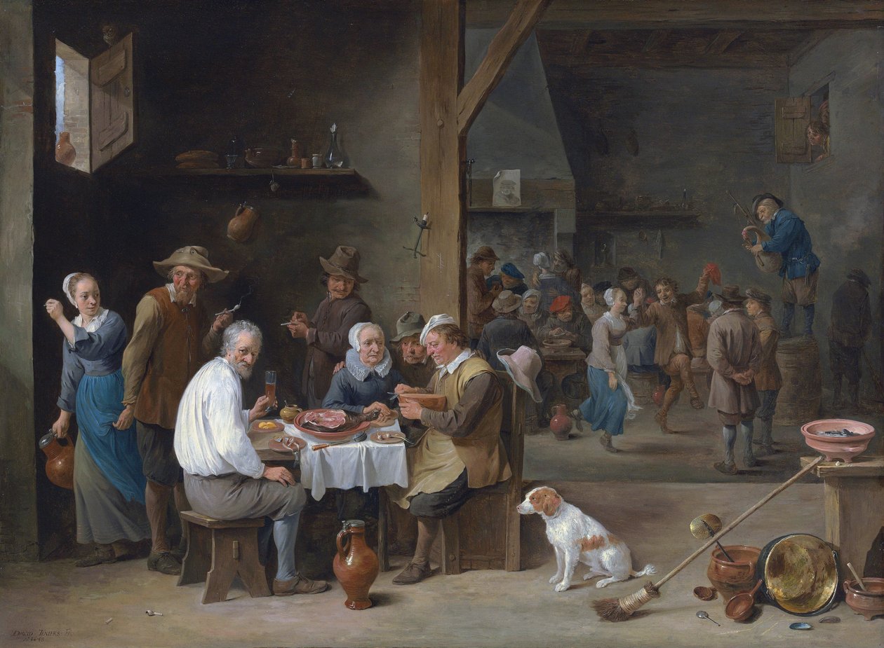 Skinkmiddagen av David Teniers the Younger