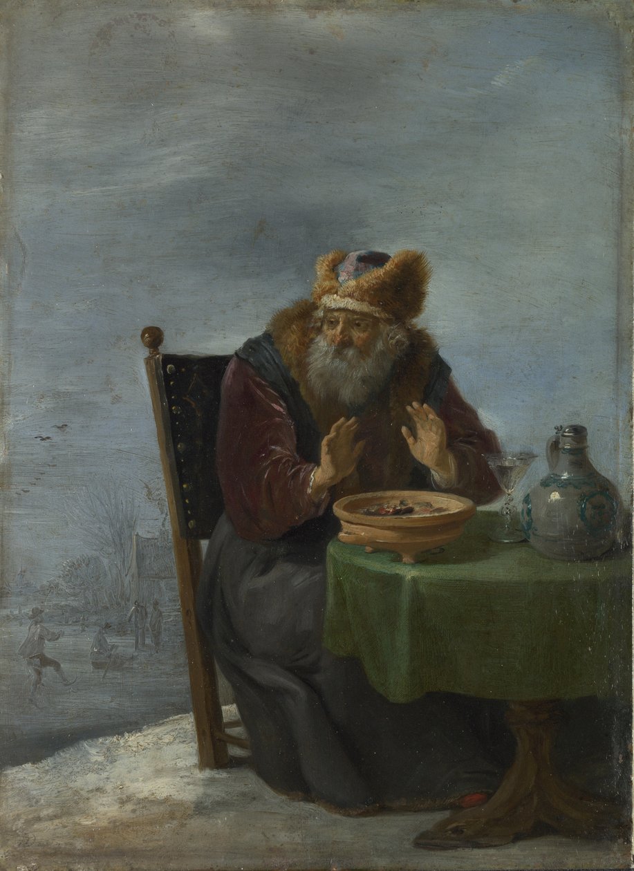 Winter Från serien De fyra årstiderna, ca. 1644 av David Teniers the Younger