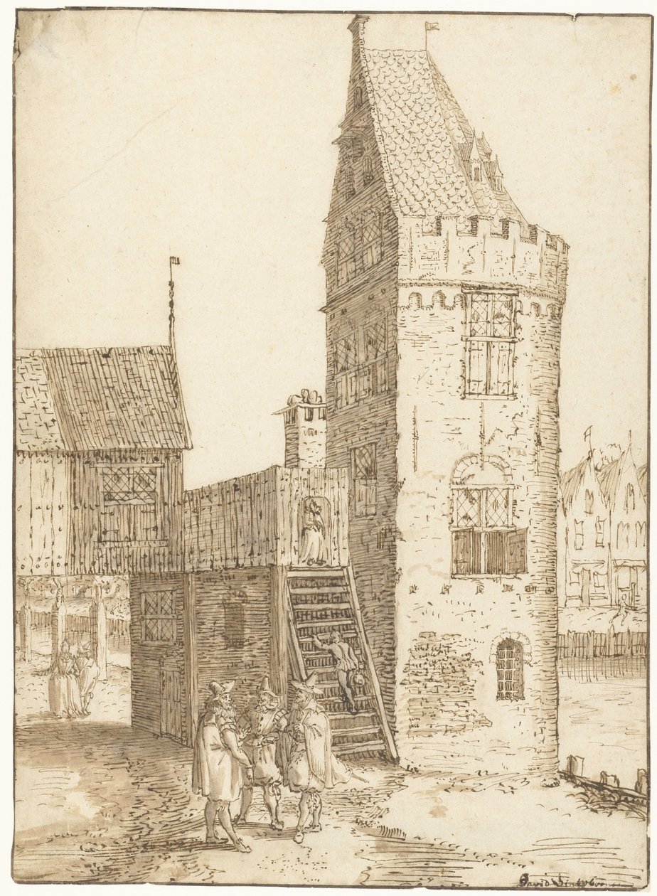 Tornet Swijgh Utrecht i Amsterdam av David Vinckboons (I)