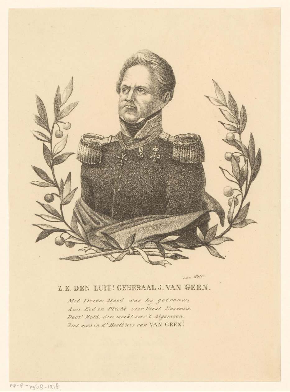 Porträtt av Josephus Jacobus van Geen av David Welle