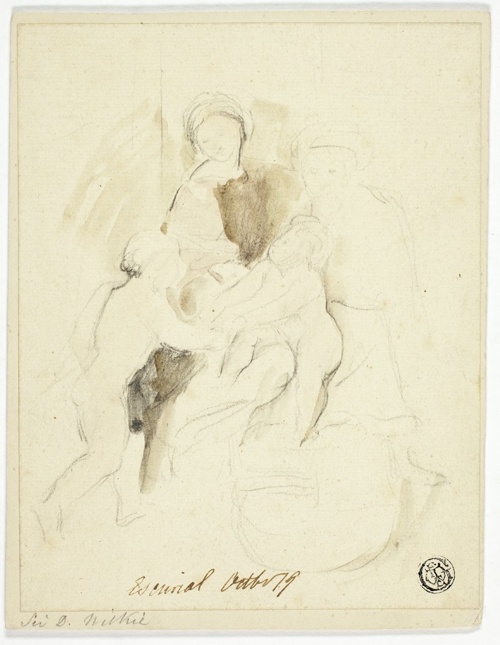 Den heliga familjen i Escorial av David Wilkie