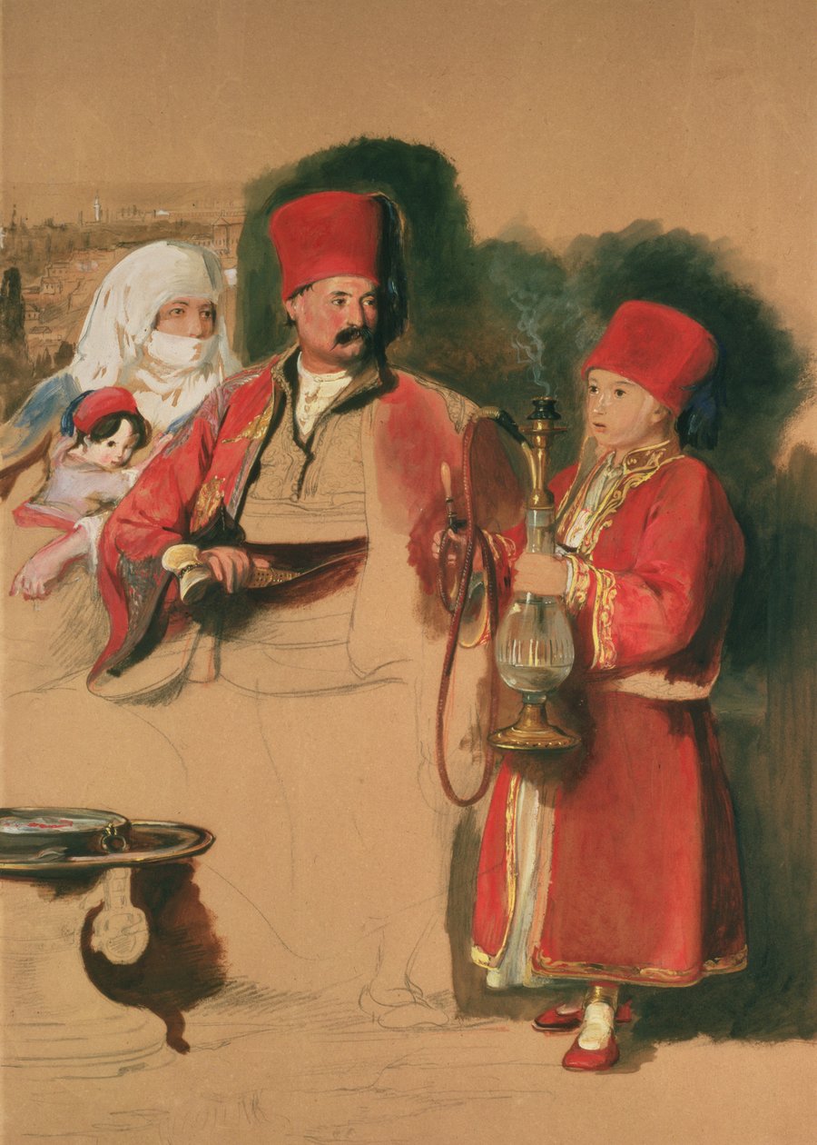 Porträtt av Sotiri, 1800-talet av David Wilkie