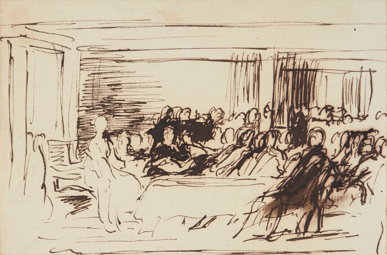 Drottning Victorias första råd av David Wilkie
