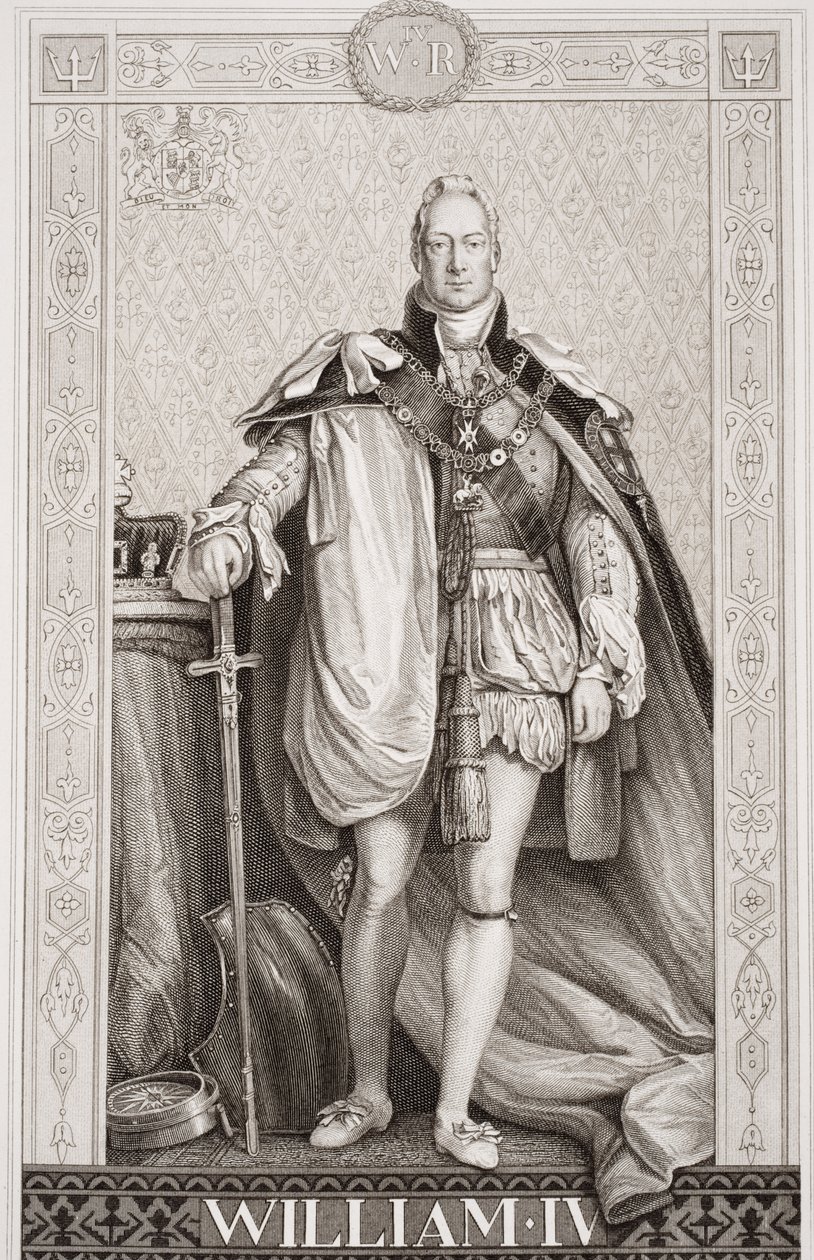 William IV (1765-1837) från "Illustrationer av engelsk och skotsk historia" volym II av David Wilkie