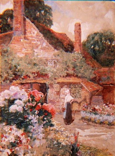 En Kentish Cottage, nära Edenbridge av David Woodlock