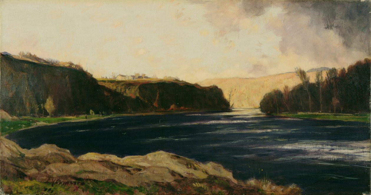 En Perthshire River av David Young Cameron
