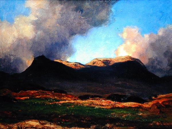 Ben Dearg (olja på duk) av David Young Cameron