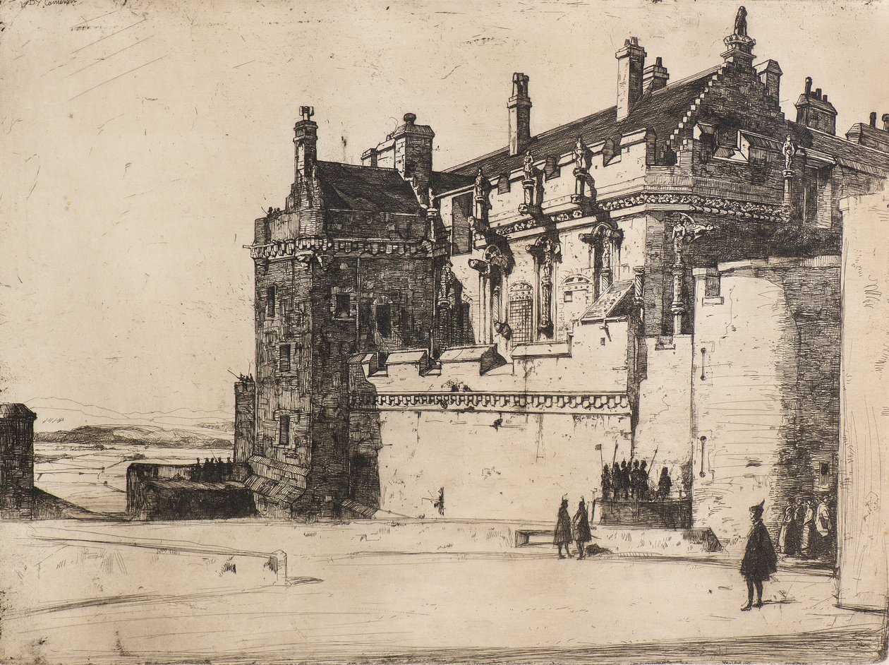 Palace of the Stuarts (etsning) av David Young Cameron