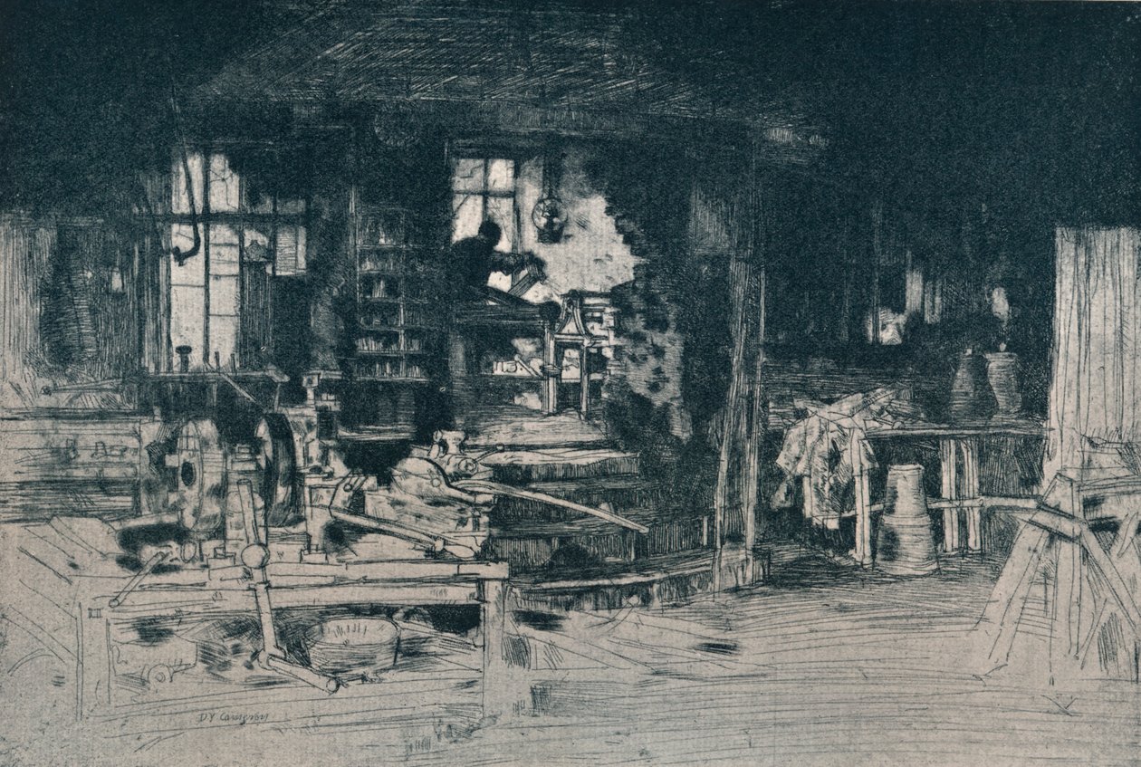 Verkstaden, Stirling, 1905. av David Young Cameron