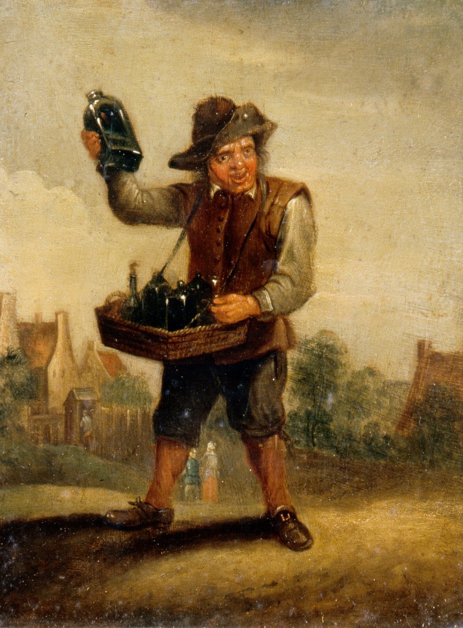 Taste, ca 1800 (olja på pannå) av David the Younger (after) Teniers