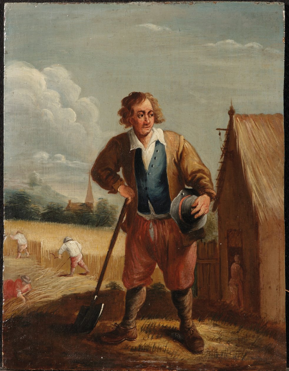 En allegori över de fyra elementen: jorden (olja på panel) av David the Younger (follower of) Teniers
