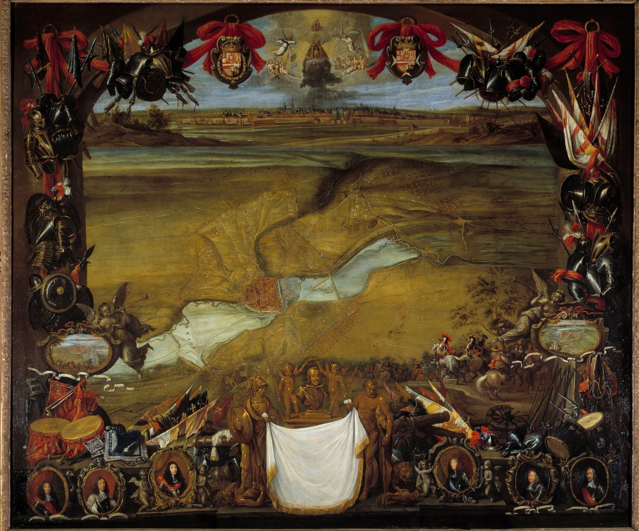 Valenciennes belägrade av de franska trupperna under befäl av Henri de La Tour d