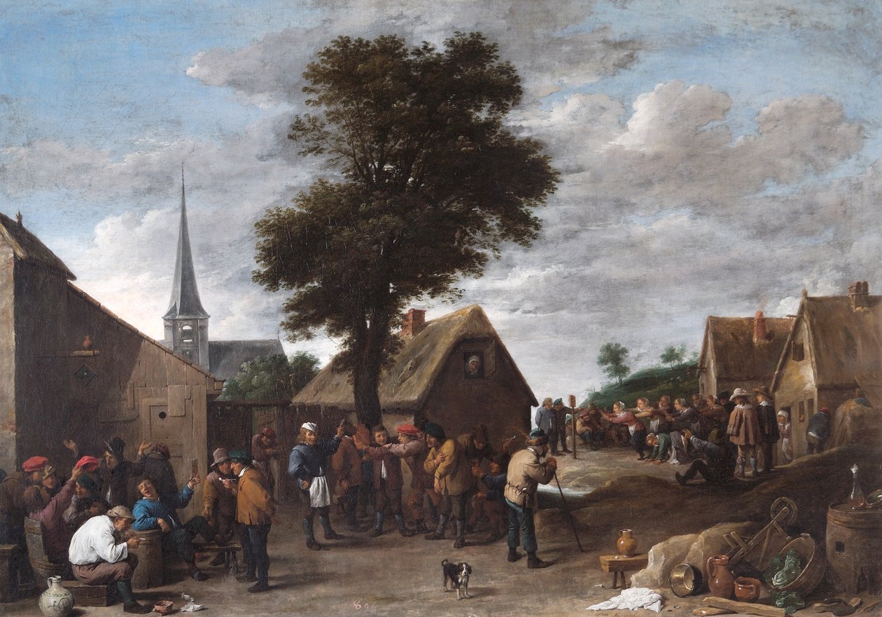 En flamländsk byfestival av David Teniers the Younger
