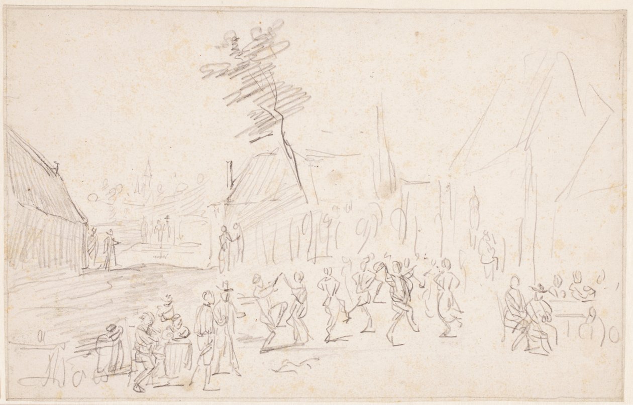 Ett bondbröllop av David Teniers the Younger