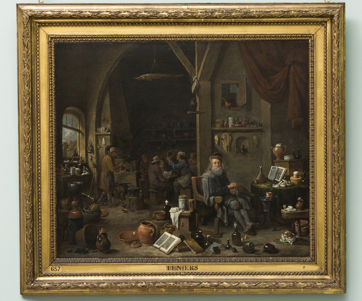 En alkemist, senare 1670-talet (olja på duk) av David Teniers the Younger