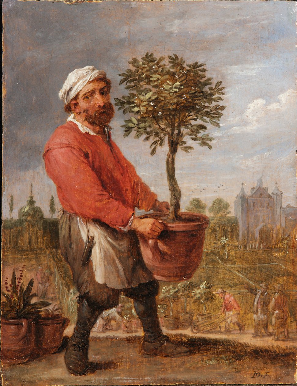 En allegori över de fyra årstiderna: Våren av David Teniers the Younger