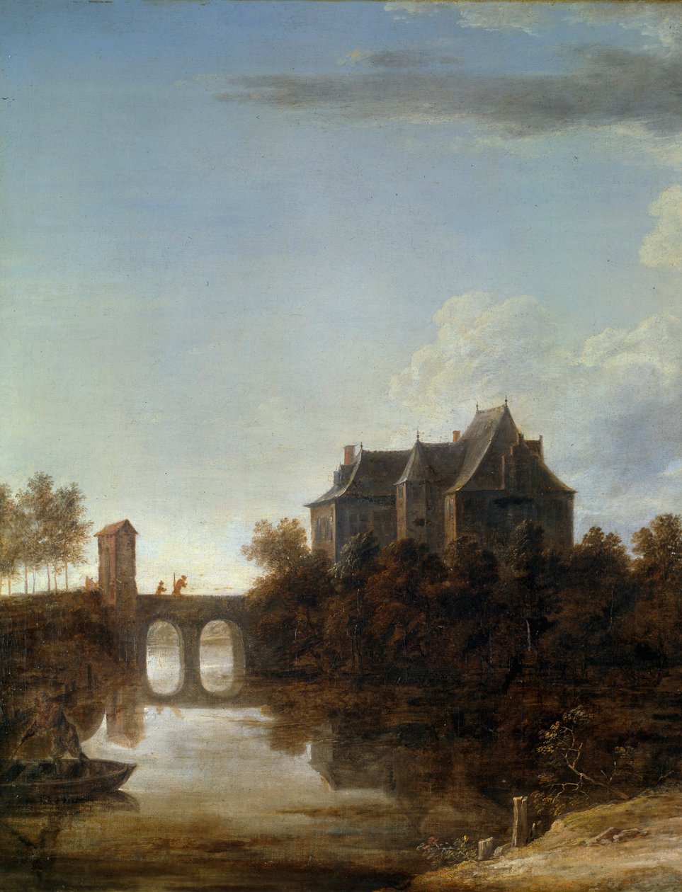 Le chateau de teniers i Perck i Nederländerna Målning av David Teniers II den yngre (1610-1690) 1600-talet av David Teniers the Younger