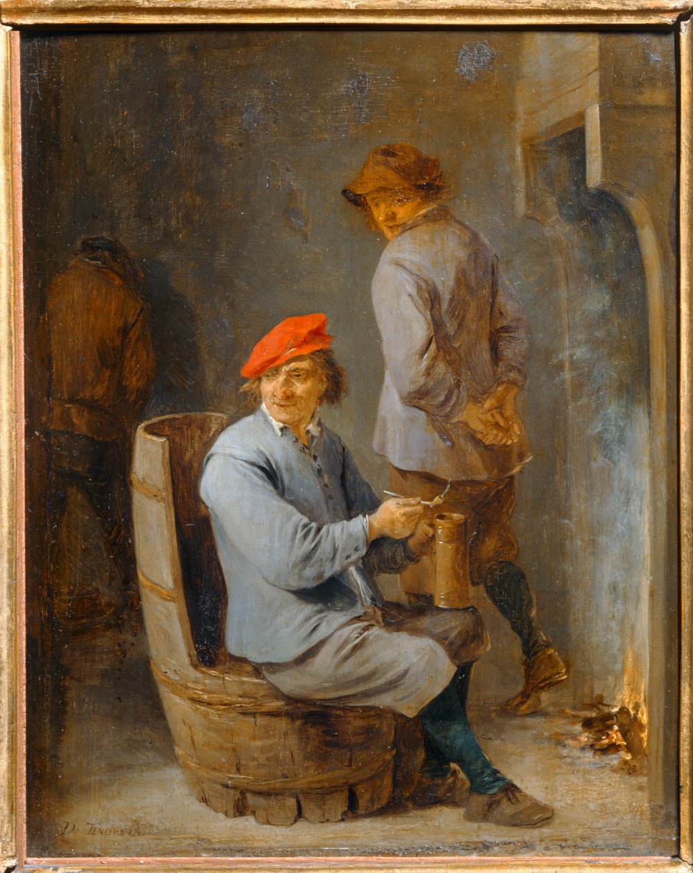 Rökning. Fatrökare ... av David the Younger Teniers
