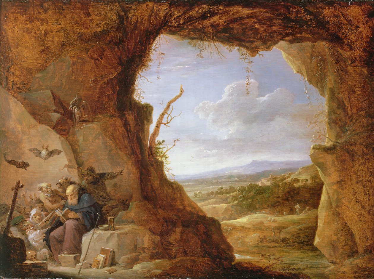 Frestelse av St. Anthony av David Teniers the Younger