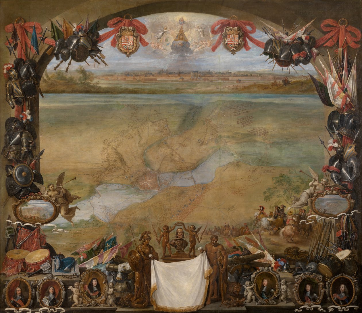 Staden Valenciennes av David the Younger Teniers