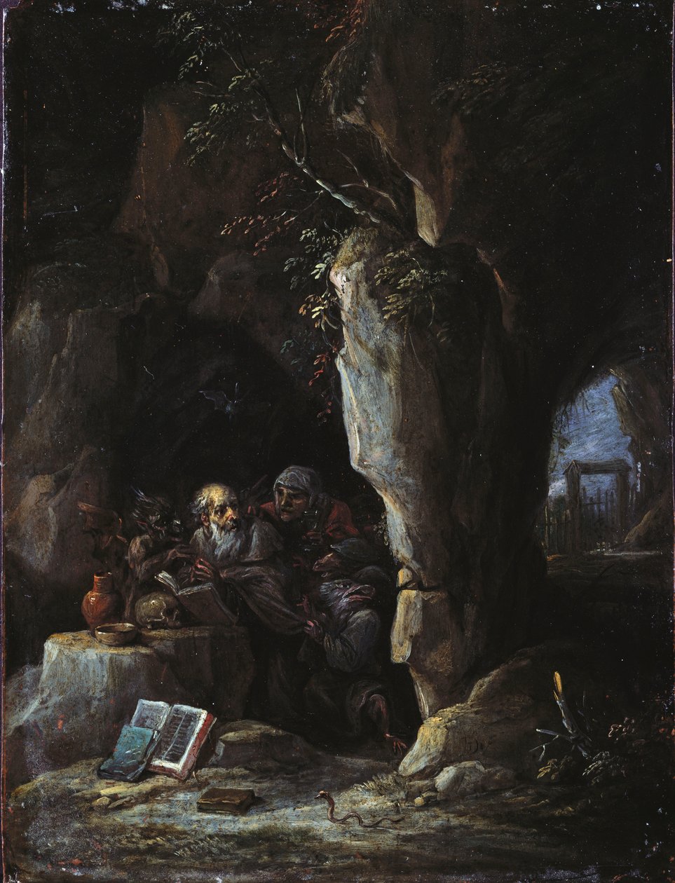 Frestelsen av St. Anthony av David Teniers the Younger