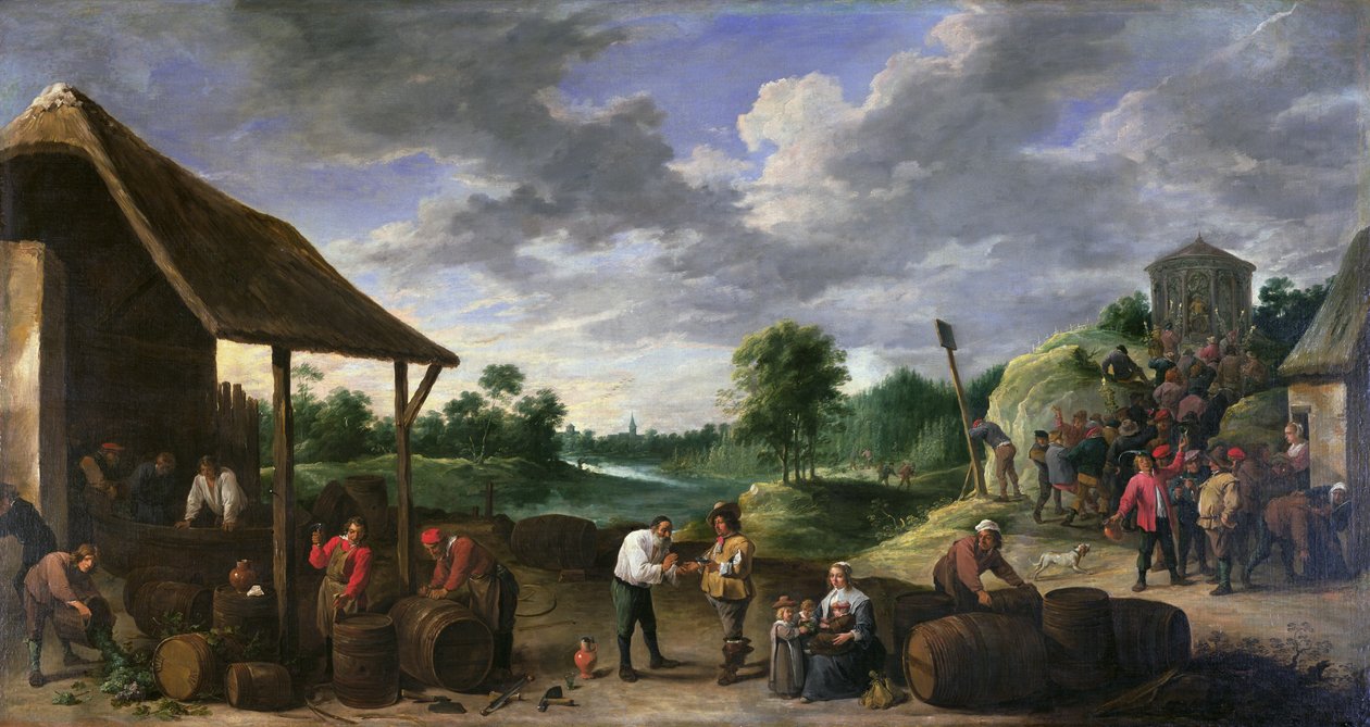 Vinskörden av David Teniers the Younger