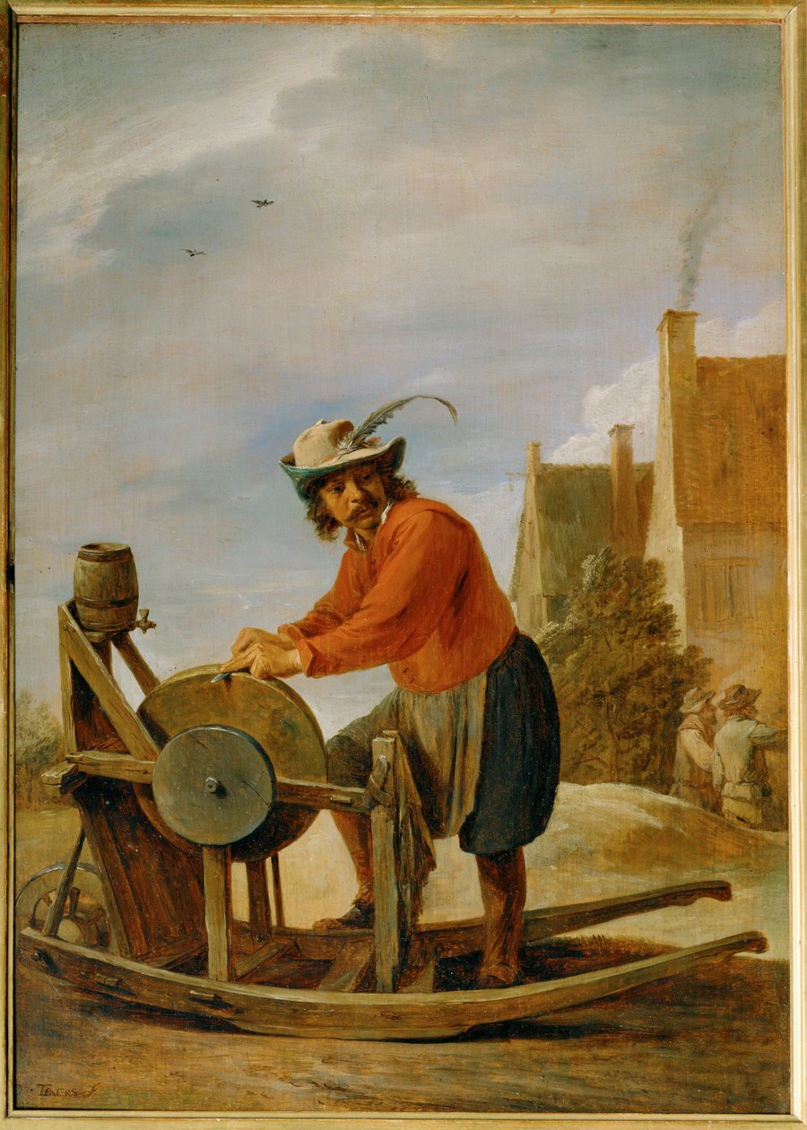 Knivslipen... av David the Younger Teniers