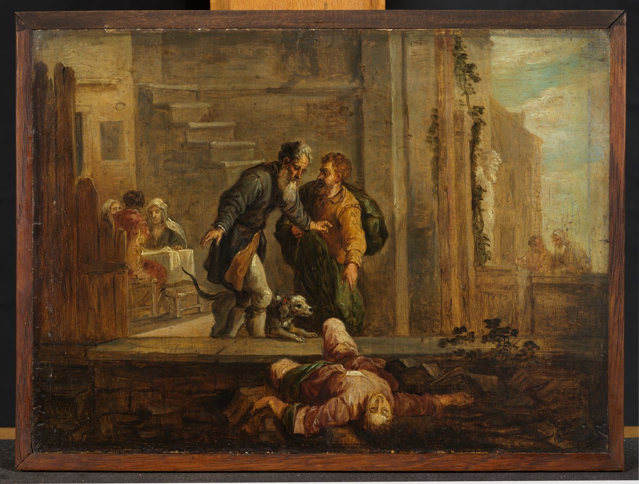 Tobit och den döde israeliten (efter Domenico Fetti) av David Teniers the Younger
